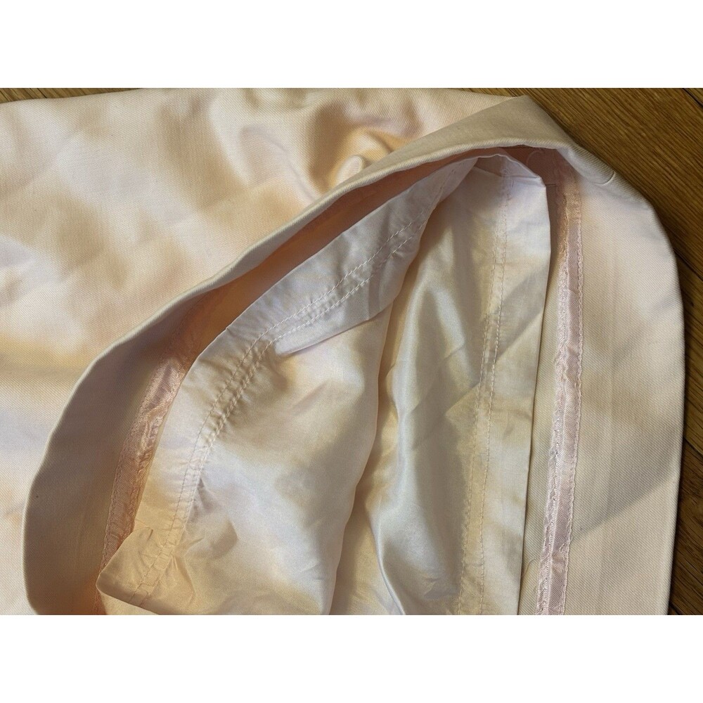 Balenciaga Paris Le Dix Light Pale Pink Shift Dress Bow Size 38 Wool Silk 4/6 - Picture 8 of 9